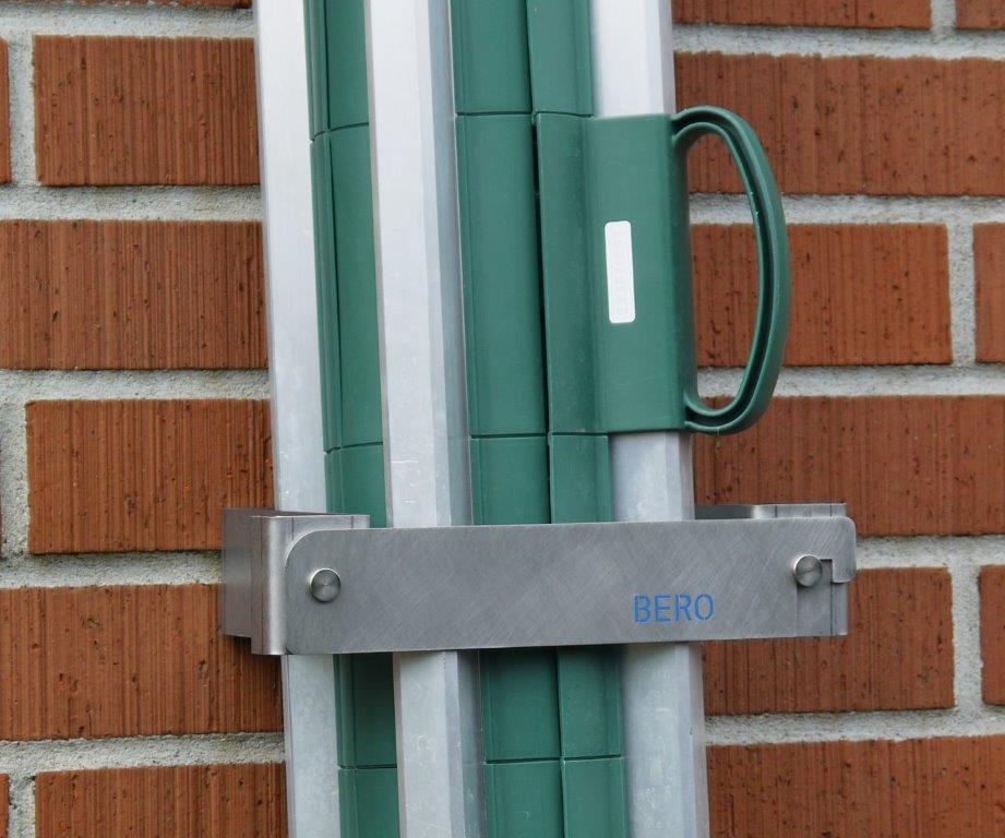 Universal Wandhalter mit Sicherheitsverschluss, Wäschespinnen, Sonnenschirme, rostfrei